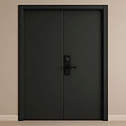 60 Dakika Yangına Dayanıklı Çift Kanatlı Ahşap Kapı EI60 Sertifikalı