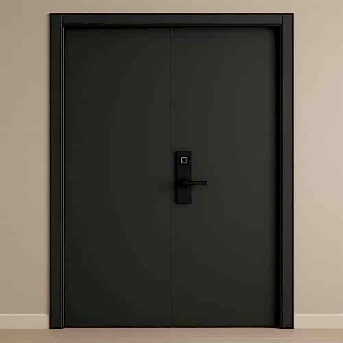 60 Dakika Yangına Dayanıklı Çift Kanatlı Ahşap Kapı EI60 Sertifikalı