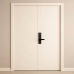 60 Dakika Yangına Dayanıklı Çift Kanatlı Ahşap Kapı EI60 Sertifikalı